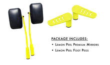Steinjäger Exterior Accessories Wrangler JK 2007-2018 Mirror and Foot Peg Kit Lemon Peel