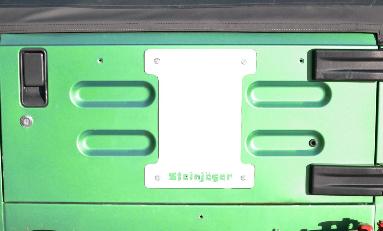 Steinjäger Wheels and Tires Wrangler TJ 1997-2006 Spare Tire Delete Plate Cloud White