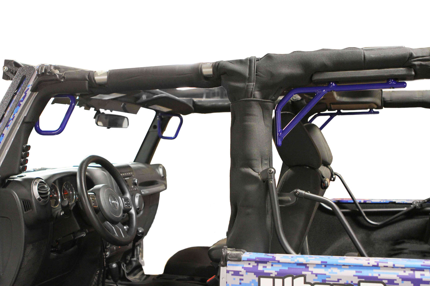 Steinjäger Interior Accessories Wrangler JK 2007-2018 Grab Handles Front and Rear for 2 Door JK Southwest Blue