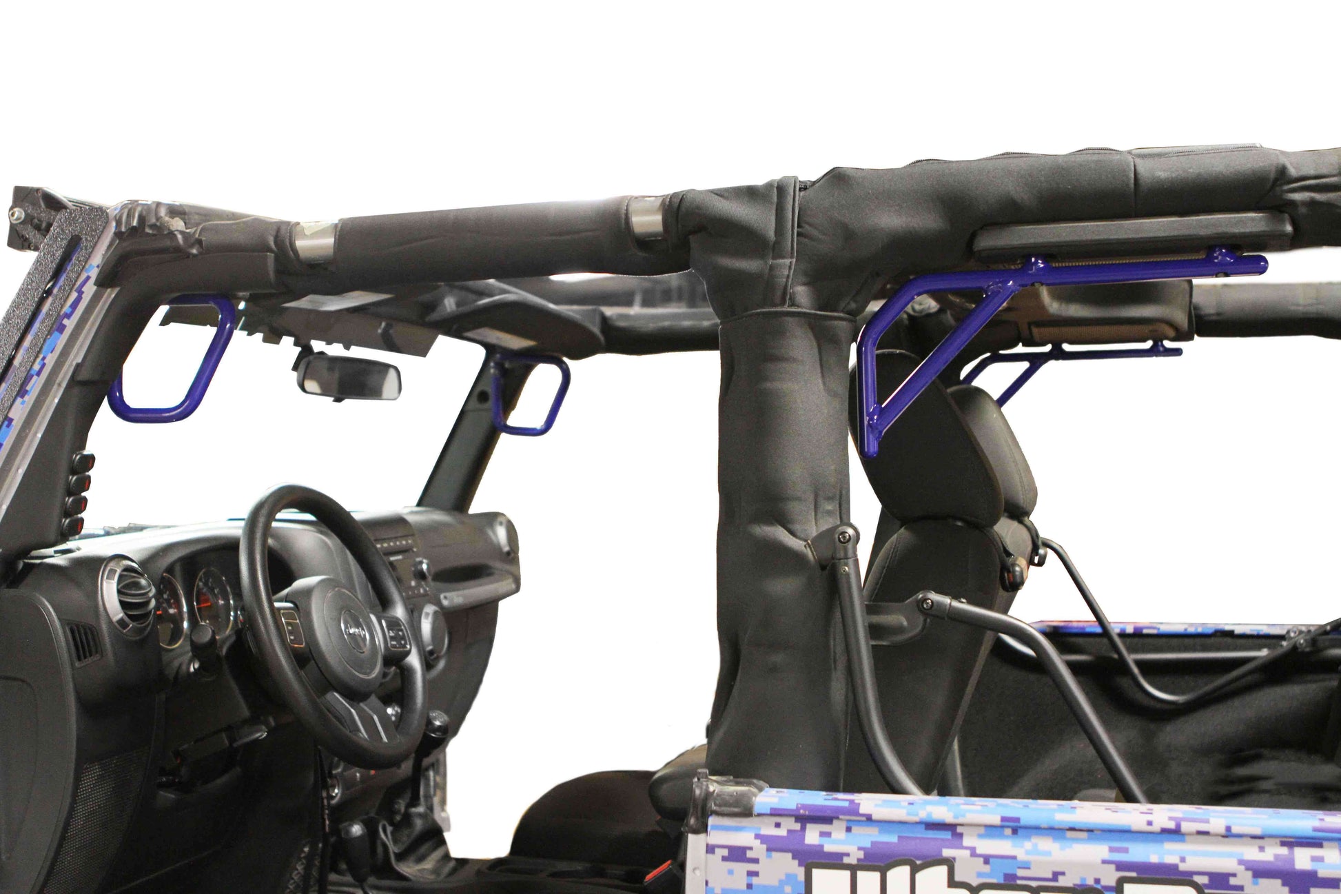 Steinjäger Interior Accessories Wrangler JK 2007-2018 Grab Handles Front and Rear for 2 Door JK Southwest Blue