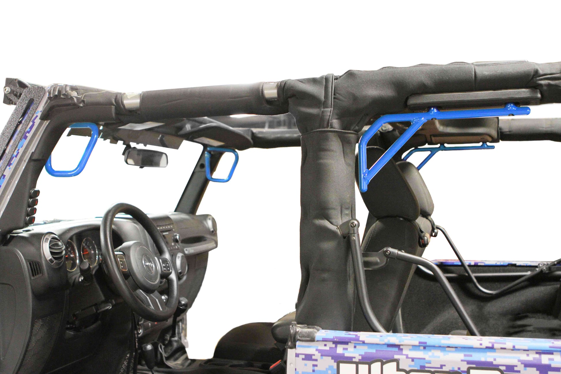 Steinjäger Interior Accessories Wrangler JK 2007-2018 Grab Handles Front and Rear for 2 Door JK Playboy Blue