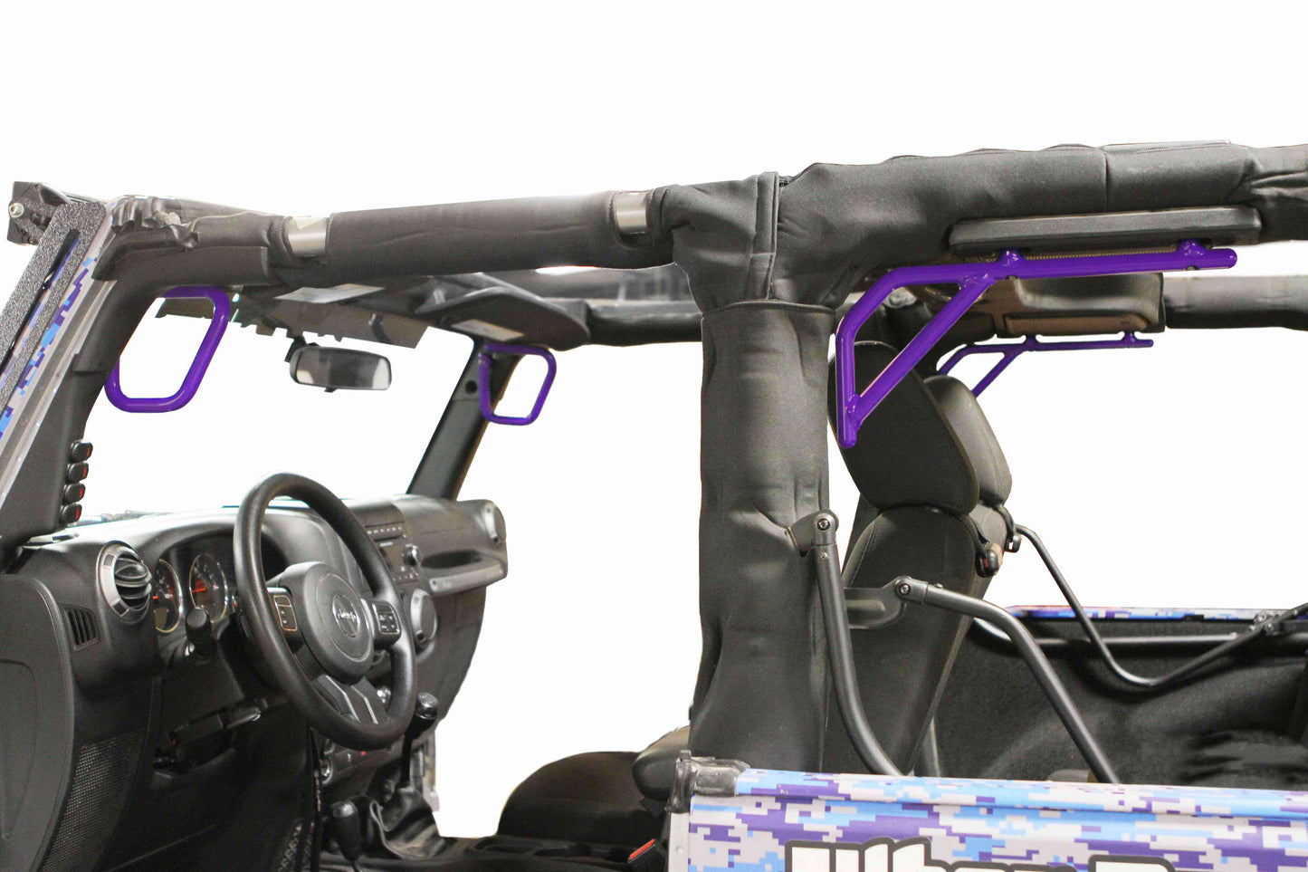 Steinjäger Interior Accessories Wrangler JK 2007-2018 Grab Handles Front and Rear for 2 Door JK Sinbad Purple
