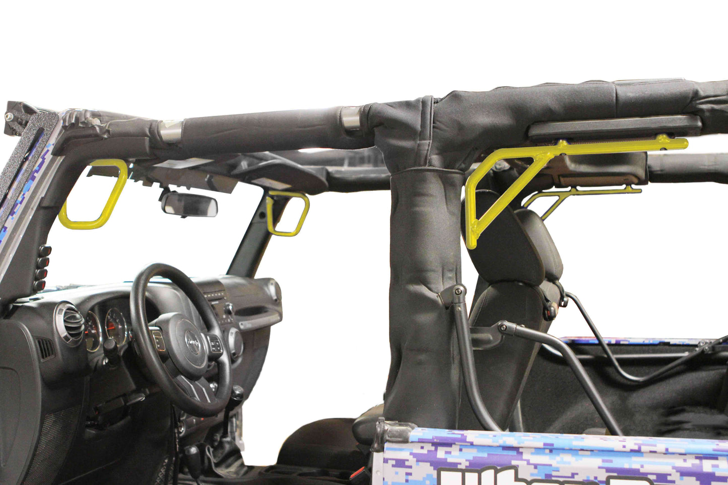 Steinjäger Interior Accessories Wrangler JK 2007-2018 Grab Handles Front and Rear for 2 Door JK Lemon Peel