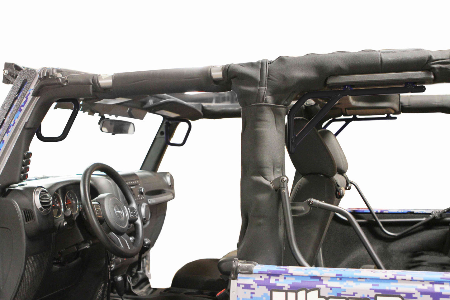 Steinjäger Interior Accessories Wrangler JK 2007-2018 Grab Handles Front and Rear for 2 Door JK Black