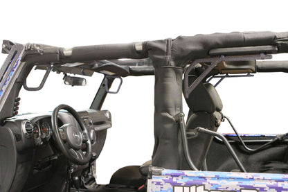 Steinjäger Interior Accessories Wrangler JK 2007-2018 Grab Handles Front and Rear for 2 Door JK Gray Hammertone