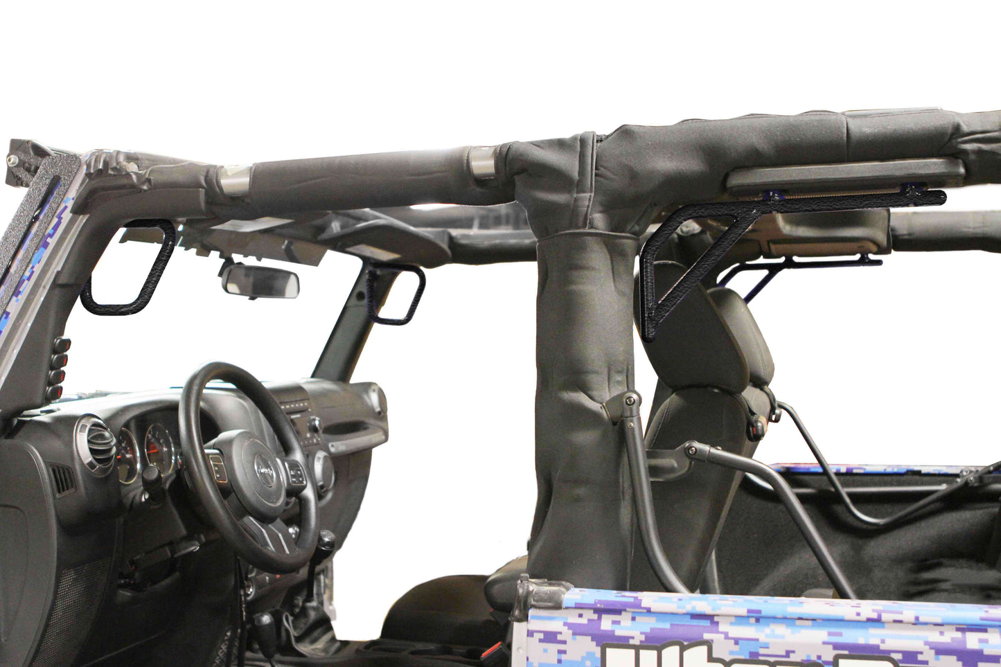 Steinjäger Interior Accessories Wrangler JK 2007-2018 Grab Handles Front and Rear for 2 Door JK Texturized Black