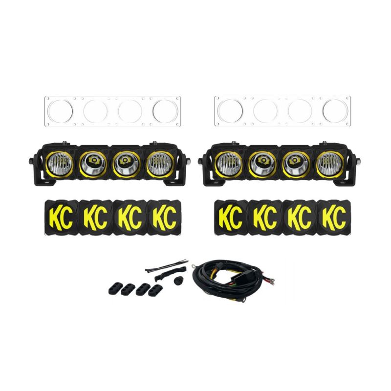 KC Hilites Dual FLEX ERA® Light Bar Master Kit - Bumper Mount - 2019+ Mercedes Sprinter Vans