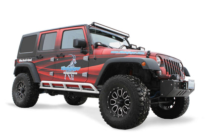 Steinjäger Armor Wrangler JK 2007-2018 Rock Sliders 4 Door Gecko Green