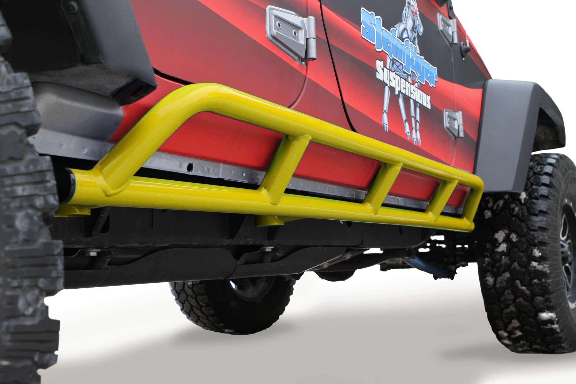 Steinjäger Armor Wrangler JK 2007-2018 Rock Sliders 4 Door Lemon Peel