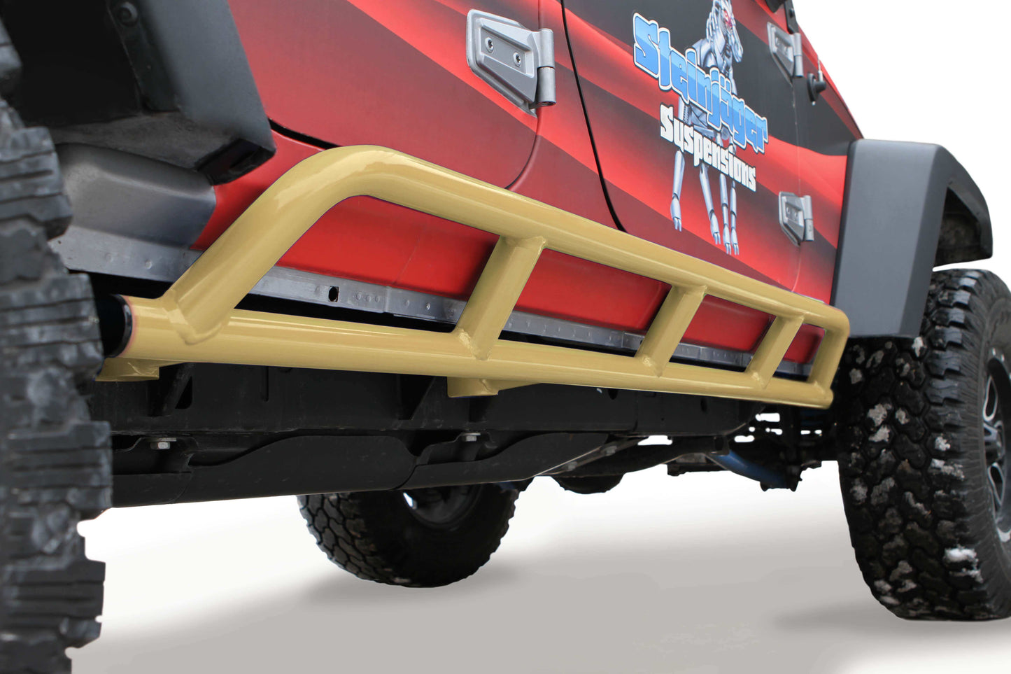 Steinjäger Armor Wrangler JK 2007-2018 Rock Sliders 4 Door Military Beige