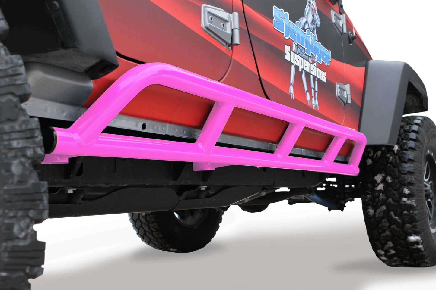 Steinjäger Armor Wrangler JK 2007-2018 Rock Sliders 4 Door Pinky
