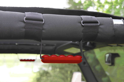 Steinjäger Interior Accessories Wrangler JK 2007-2018 Grab Handles Roll Bar Wrap Around Red