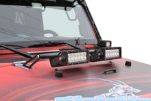 Steinjäger Exterior Accessories Wrangler JK 2007-2018 Light Mounts Hood Hinge Brackets and Lights Black Powder Coated