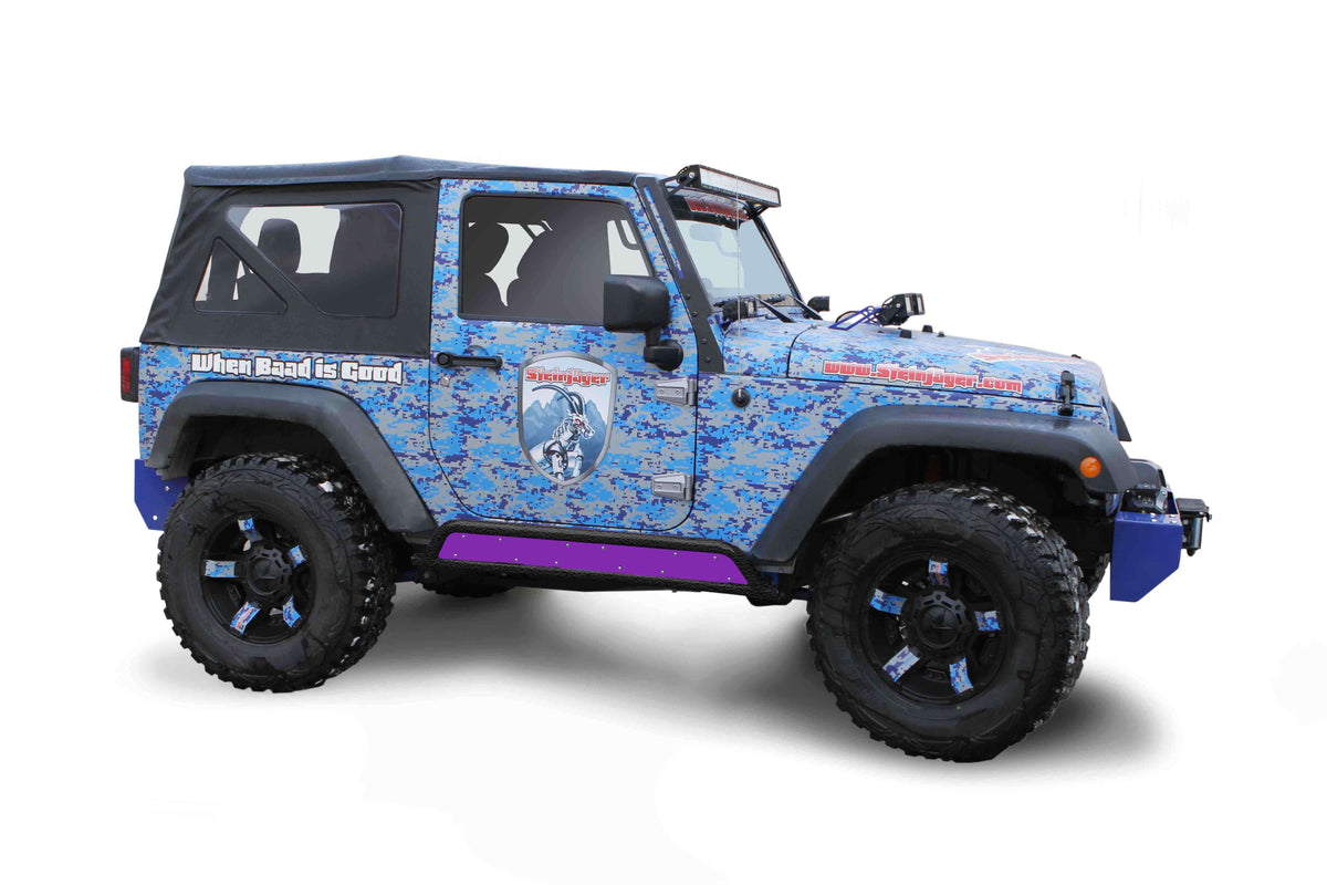 Steinjäger Armor Wrangler JK 2007-2018 Rock Sliders Inserts for 2 Door Models Sinbad Purple