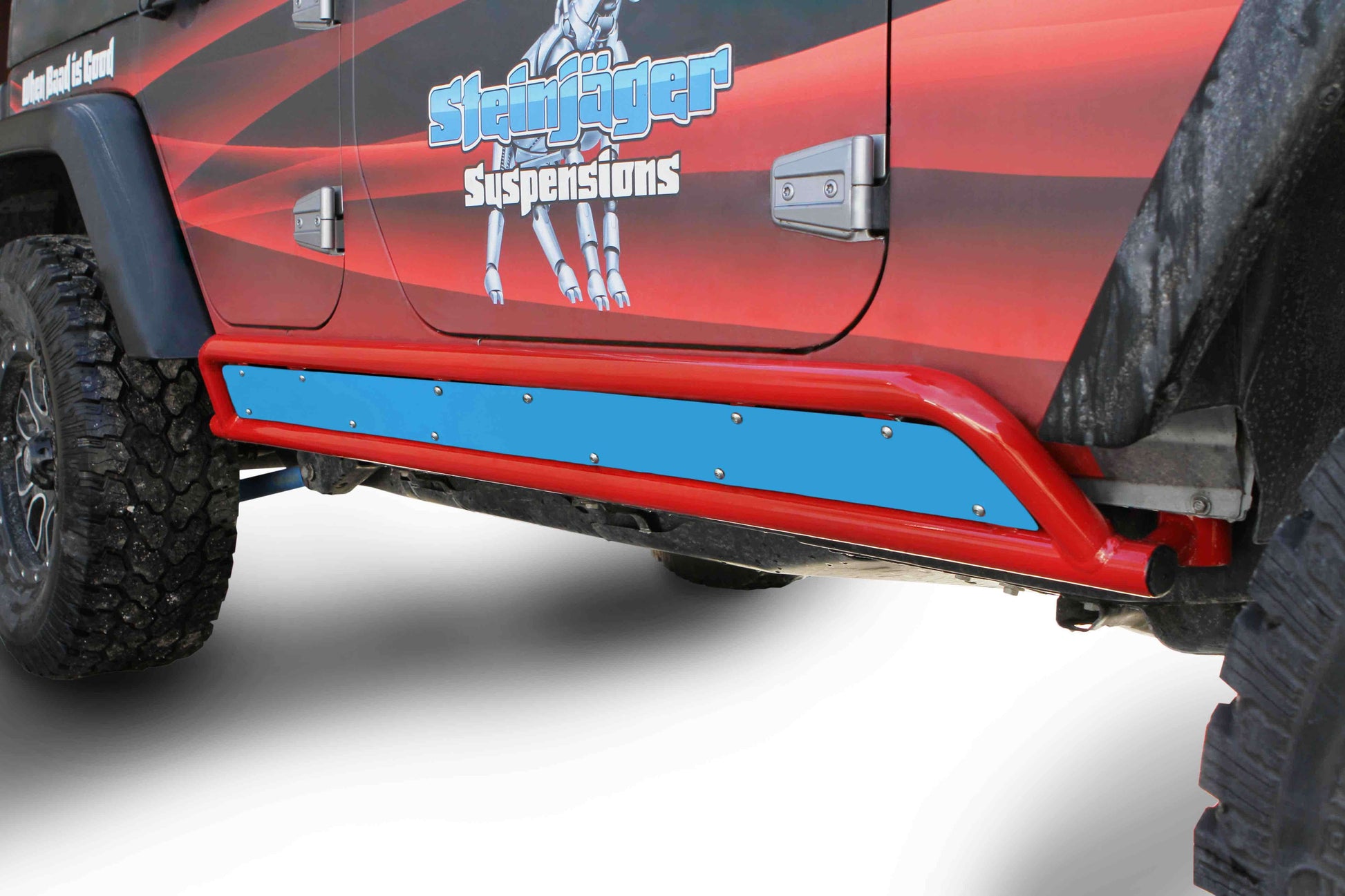 Steinjäger Armor Wrangler JK 2007-2018 Rock Sliders Inserts for 4 Door Models Playboy Blue