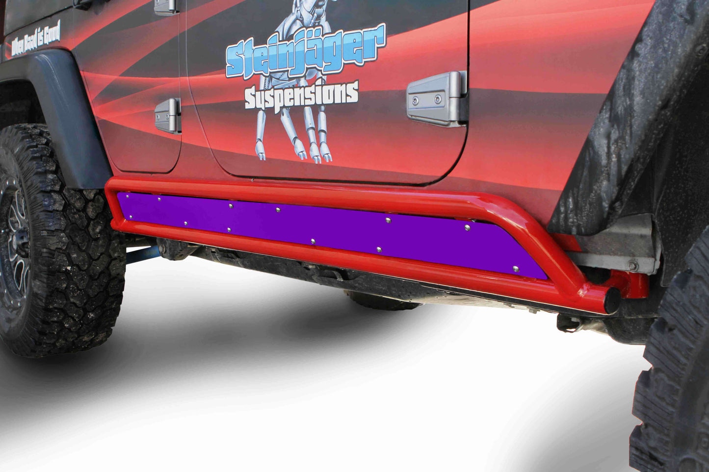 Steinjäger Armor Wrangler JK 2007-2018 Rock Sliders Inserts for 4 Door Models Sinbad Purple