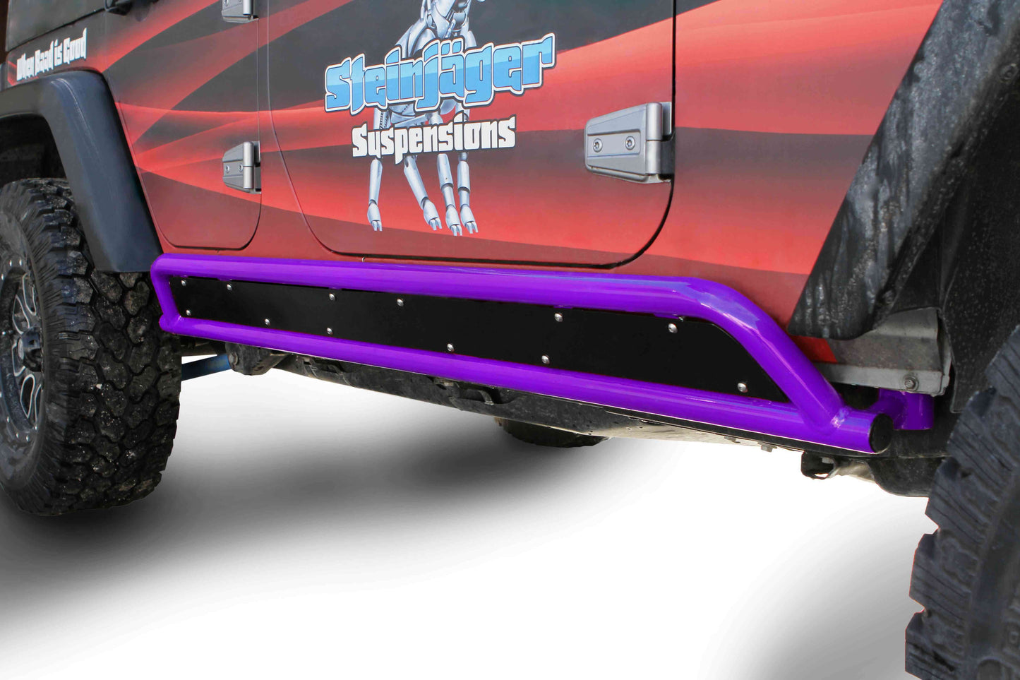 Steinjäger Armor Wrangler JK 2007-2018 Rock Sliders Phantom Frame for 4 Door Models Sinbad Purple
