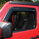 Westin 2018-2019 Jeep Wrangler JL Wade In-Channel Wind Deflector 2pc - Smoke