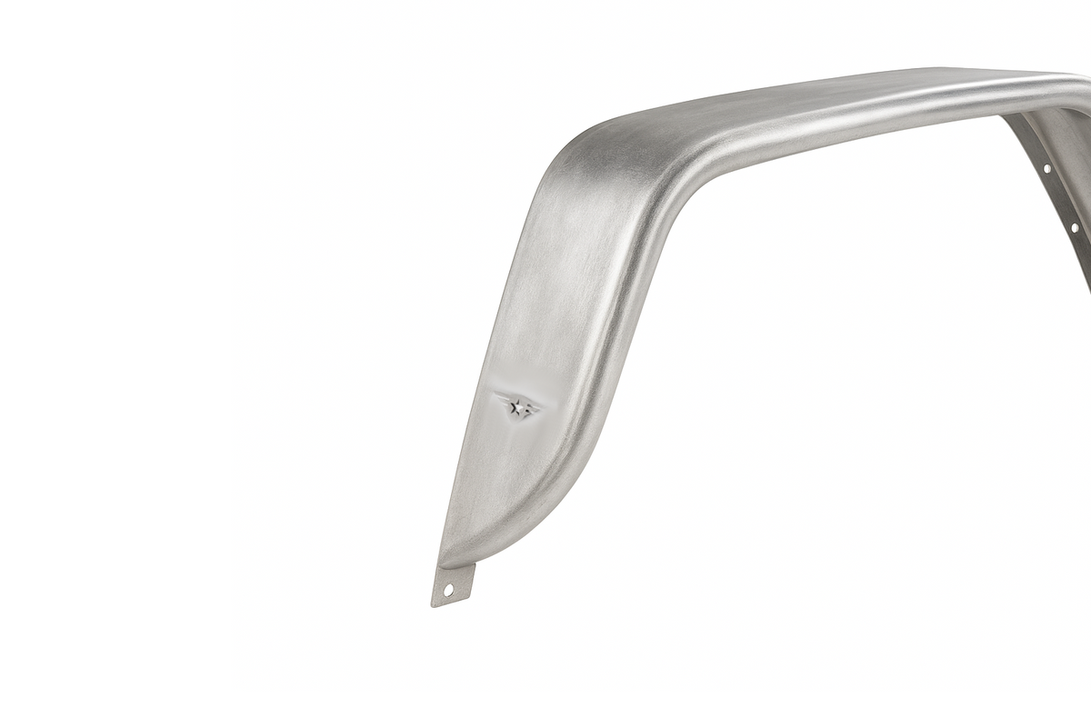 Jeep JT Full Assault Raw Aluminum Fender Kit - Rear