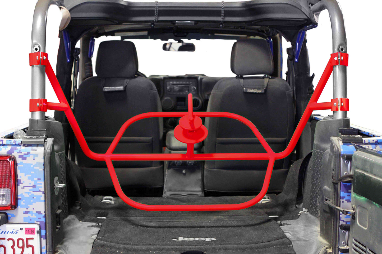 Steinjäger Wheels and Tires Wrangler JK 2007-2018 Tire Carrier Internal, for 2 Door Models Red Baron