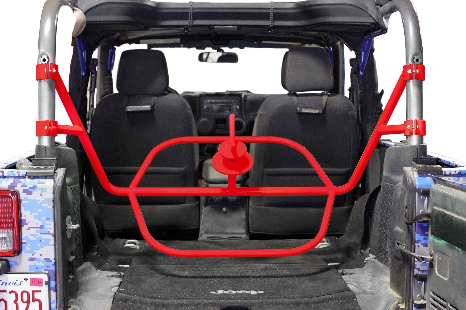 Steinjäger Wheels and Tires Wrangler JK 2007-2018 Tire Carrier Internal, for 2 Door Models Red Baron