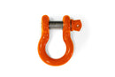 D-RING, SHACKLE, 3/4 INCH, COMPLETE WITH SCREW IN PIN, FLUORESCENT ORANGE POWDERCOATED IN THE USA, TO FIT THE JEEP WRANGLER JL.