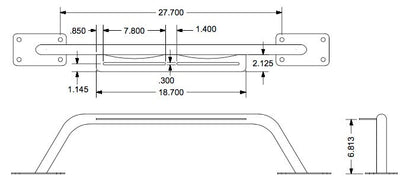Steinjäger Bumpers Wrangler JK 2007-2018 Bumper Light Bar, Short Bare