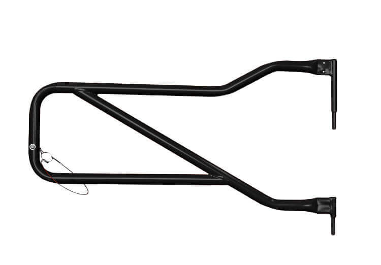 Steinjäger Doors Wrangler JK 2007-2018 Trail, Tubular Style Front and Rear Doors Black