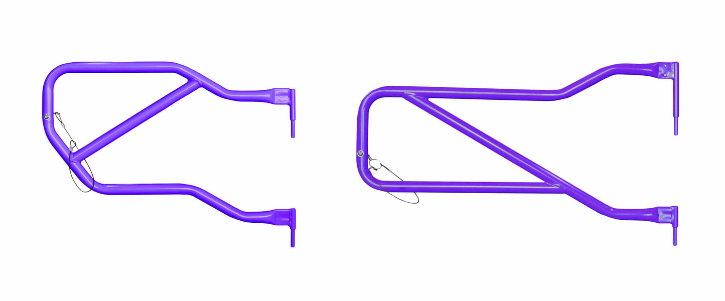 Steinjäger Doors Wrangler JK 2007-2018 Trail, Tubular Style Front and Rear Doors Sinbad Purple