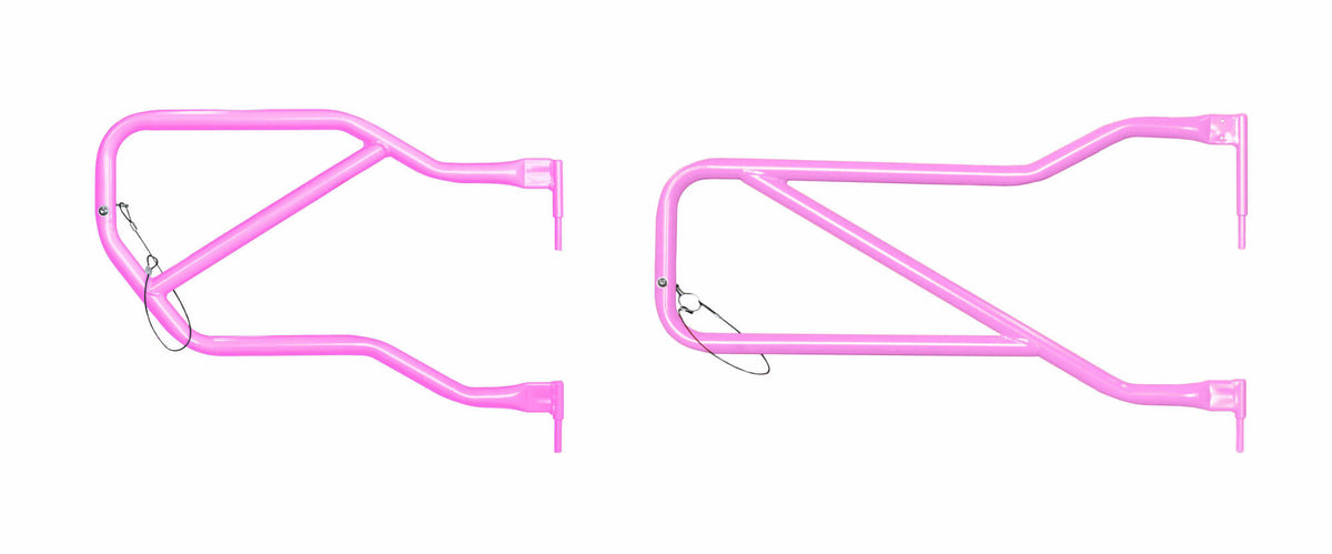Steinjäger Doors Wrangler JK 2007-2018 Trail, Tubular Style Front and Rear Doors Pinky
