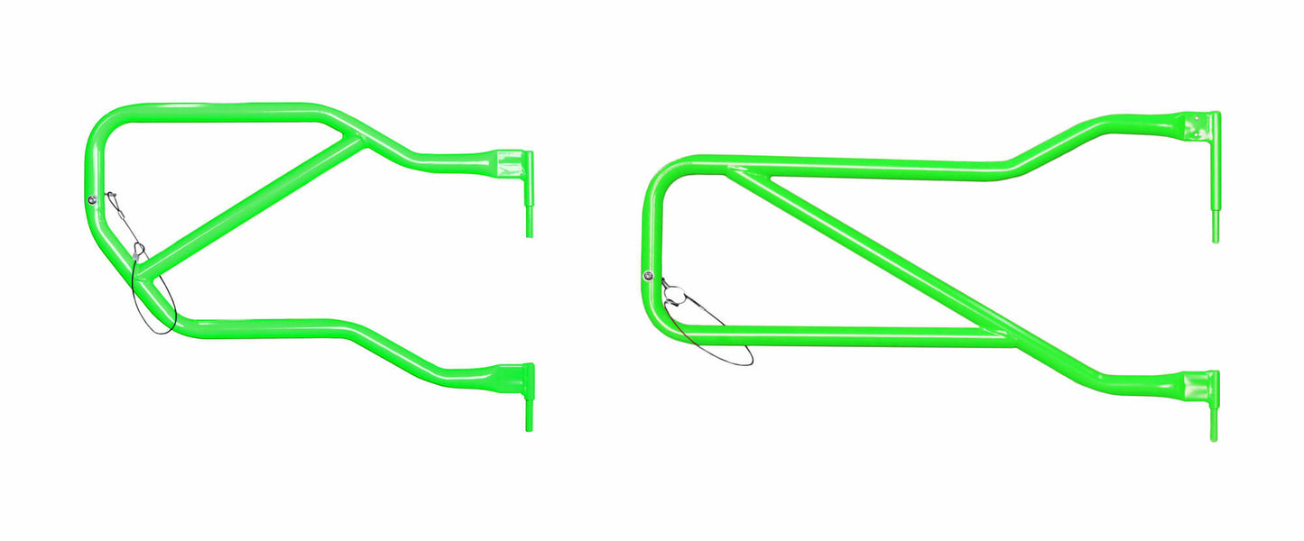 Steinjäger Doors Wrangler JK 2007-2018 Trail, Tubular Style Front and Rear Doors Neon Green