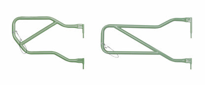 Steinjäger Doors Wrangler JK 2007-2018 Trail, Tubular Style Front and Rear Doors Locas Green
