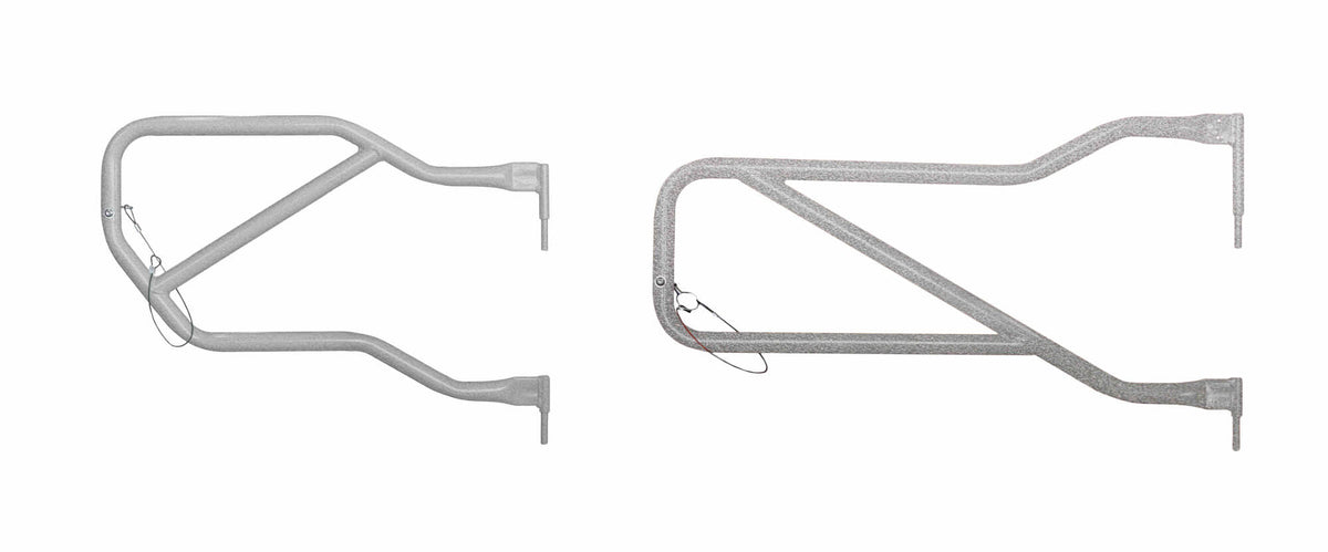 Steinjäger Doors Wrangler JK 2007-2018 Trail, Tubular Style Front and Rear Doors Gray Hammertone