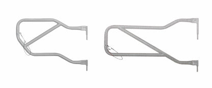 Steinjäger Doors Wrangler JK 2007-2018 Trail, Tubular Style Front and Rear Doors Gray Hammertone