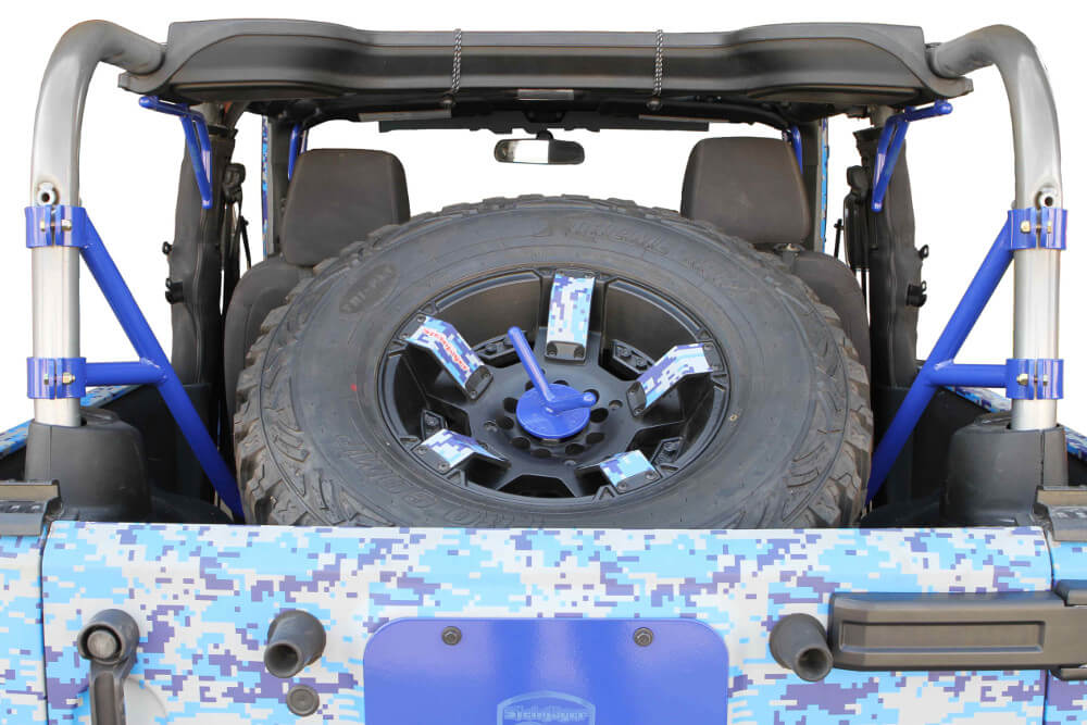 Steinjäger Wheels and Tires Wrangler JK 2007-2018 Tire Carrier Internal, for 2 Door Models Red Baron
