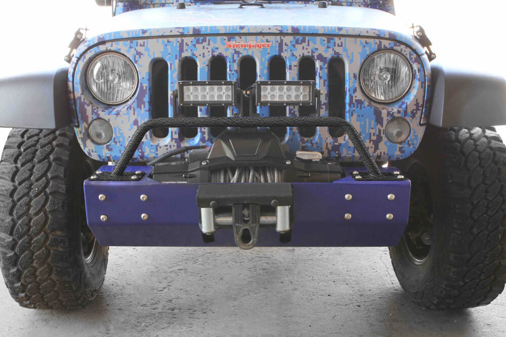 Steinjäger Bumpers Wrangler JK 2007-2018 Bumper Light Bar, Short Texturized Black
