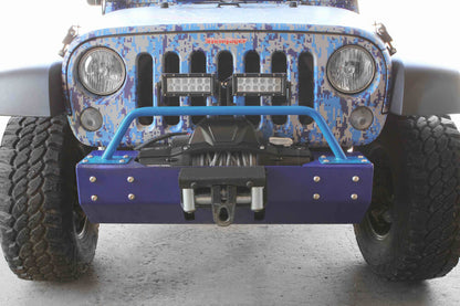 Steinjäger Bumpers Wrangler JK 2007-2018 Bumper Light Bar, Short Playboy Blue