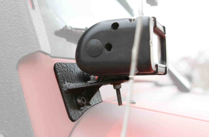 Steinjäger Exterior Accessories Wrangler JK 2007-2018 Light Mounts Lower Windshield Texturized Black