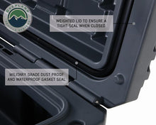 Overland Vehicle Systems D.B.S.  - Dark Grey 117 QT Dry Box with Wheels, Drain, and Bottle Opener