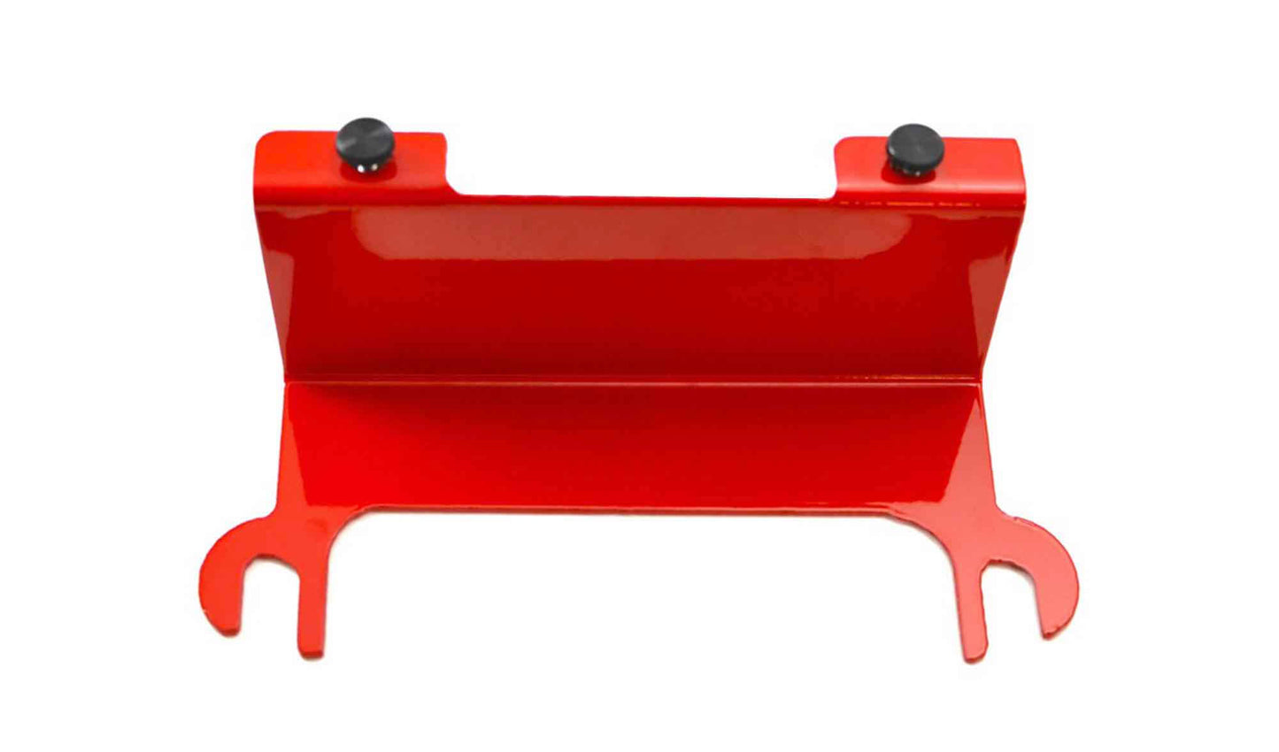 Steinjäger Exterior Accessories Wrangler JK 2007-2018 License Plate Brackets Relocation Kit Red Baron