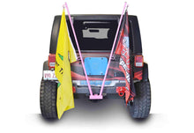Steinjäger Exterior Accessories Gladiator JT 2019 to Present Hitch Mount Flag Holder Holds 2 Flags Fluorescent Orange