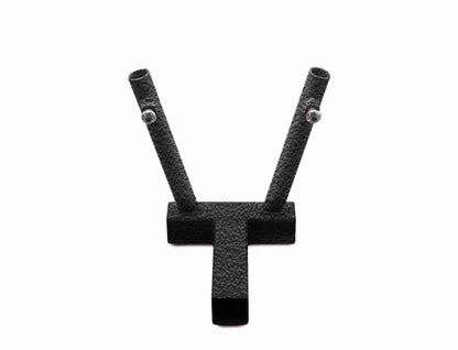 Steinjäger Exterior Accessories Wrangler JL 2018 to Present Hitch Mount Flag Holder Holds 2 Flags Texturized Black