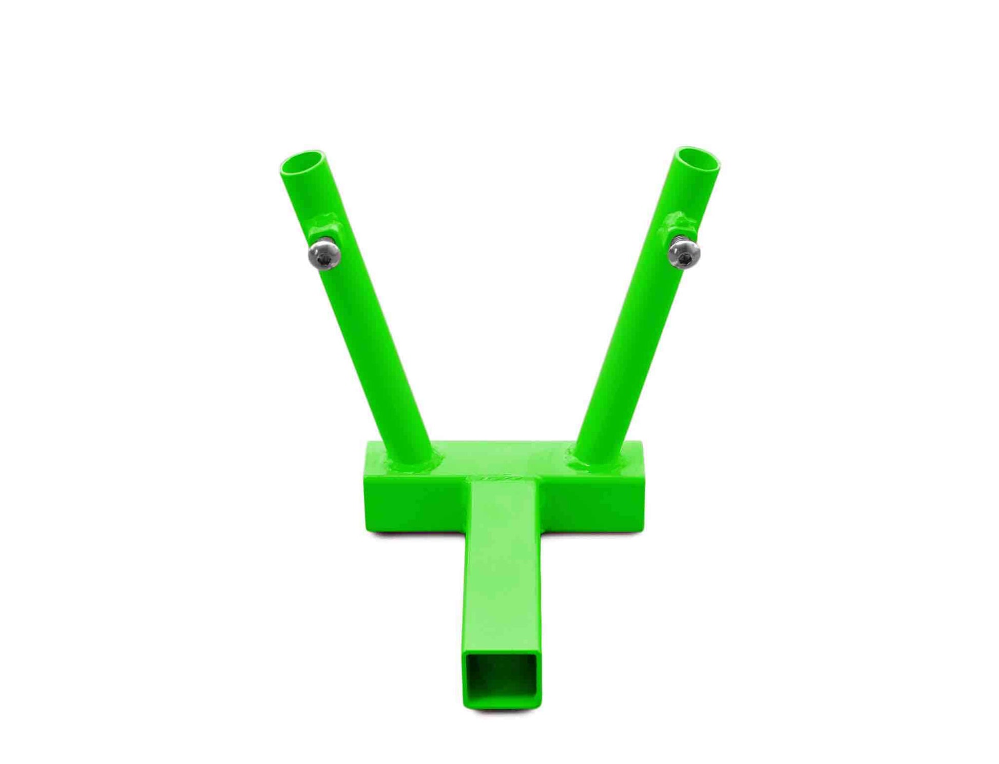 Steinjäger Exterior Accessories Wrangler JK 2007-2018 Hitch Mount Flag Holder Holds 2 Flags Neon Green