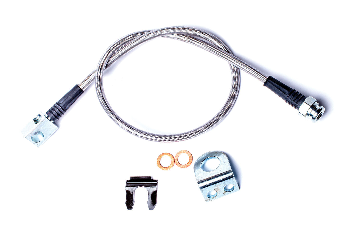 97-06 Jeep Wrangler TJ 26 Inch Stainless Steel Braided Brake Line Kit Rear TeraFlex