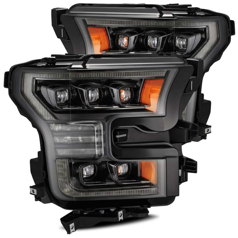 AlphaRex 24-26 Ford Ranger NOVA LED Proj Headlights Alpha Blk w/Activ Light/Seq Signal/Switchback