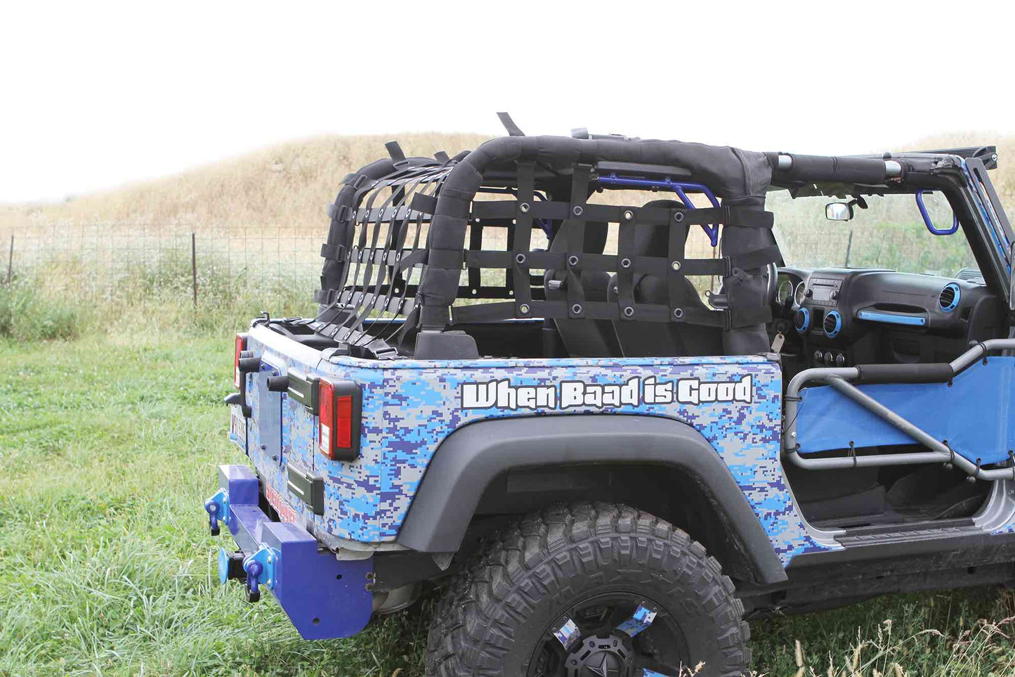 Steinjäger Tops and Covers Wrangler JK 2007-2018 Cargo Nets 2 Door Blue
