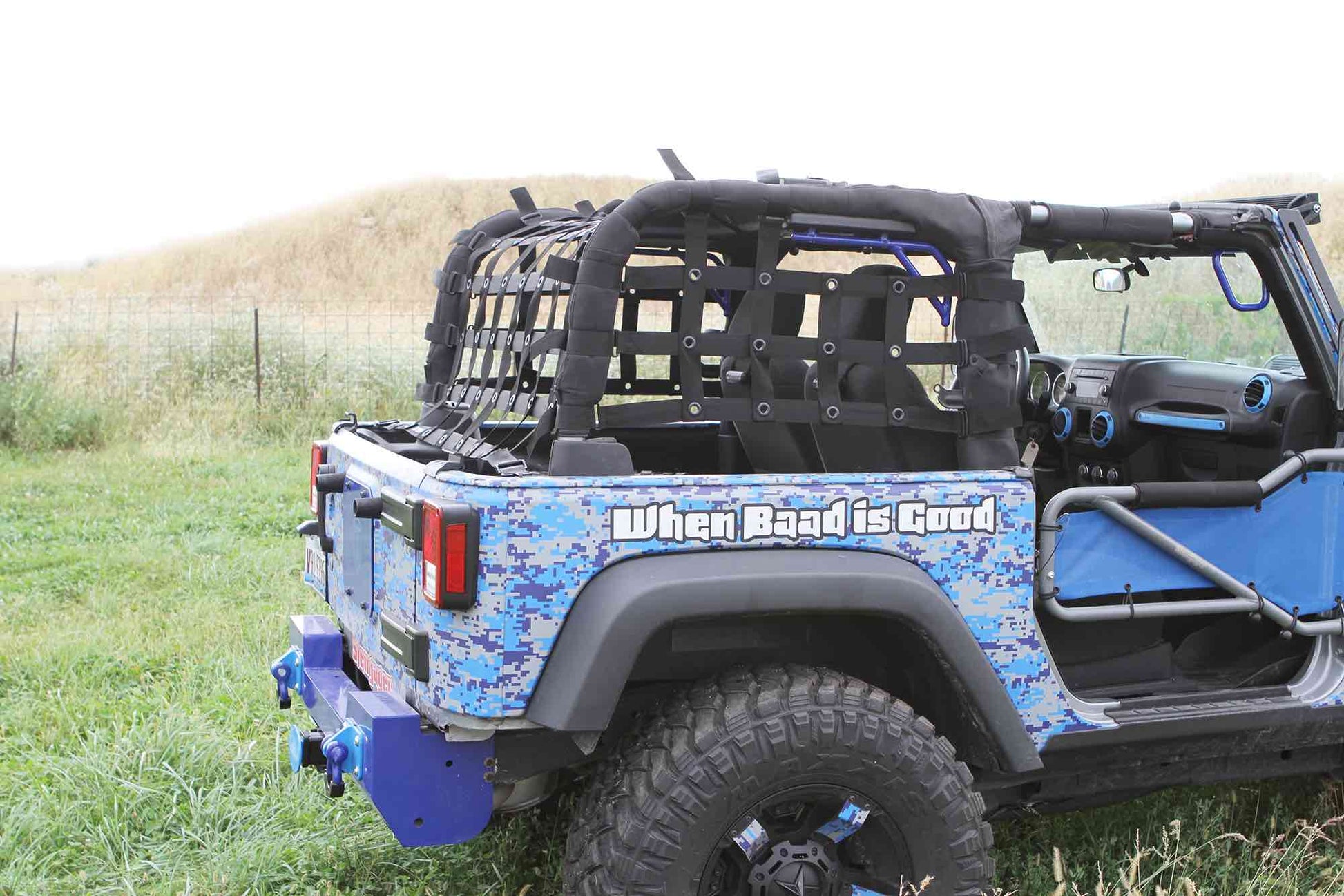 Steinjäger Tops and Covers Wrangler JK 2007-2018 Cargo Nets 2 Door Blue