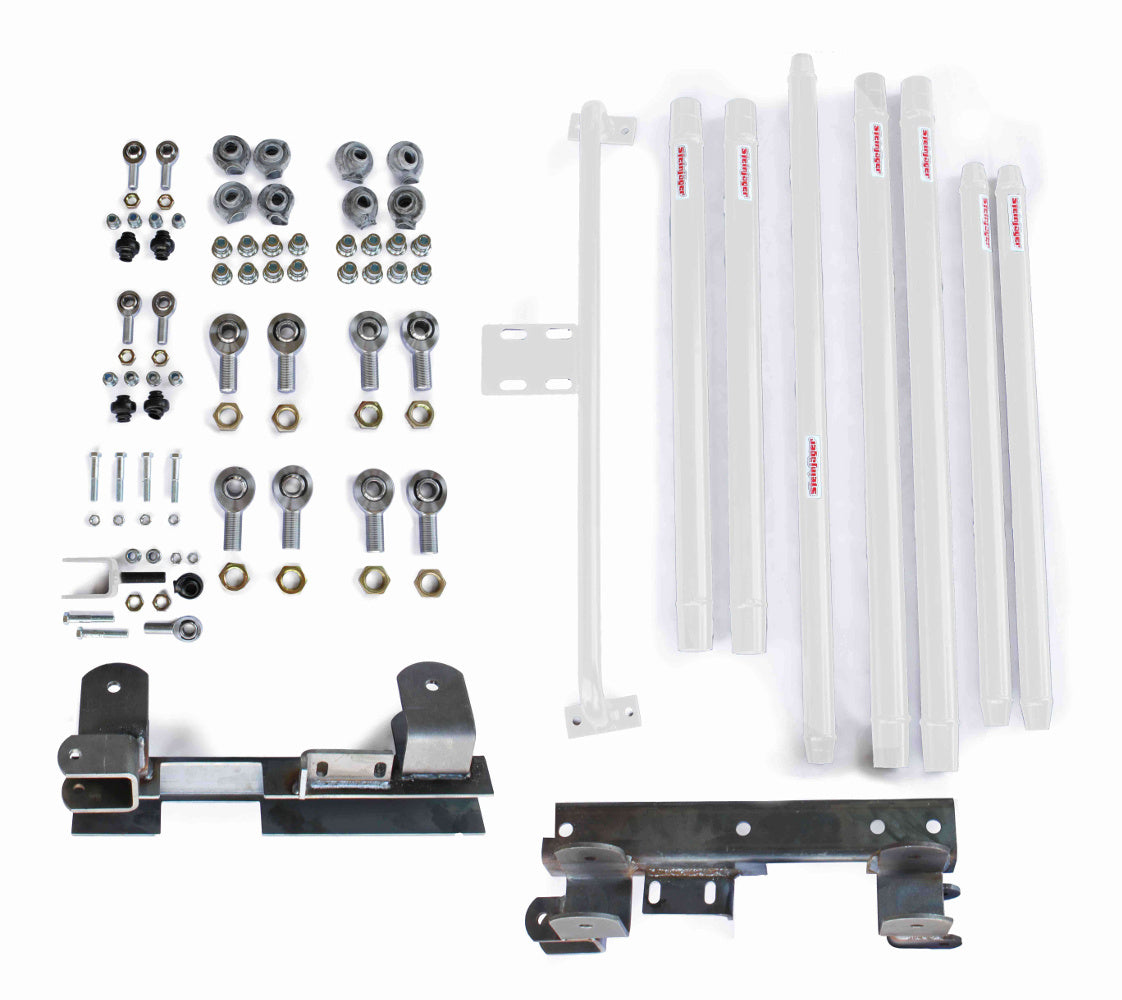 Steinjäger Suspensions Wrangler TJ 1997-2002 Long Arm Travel Kit DOM Tubing, Manual Transmission Cloud White