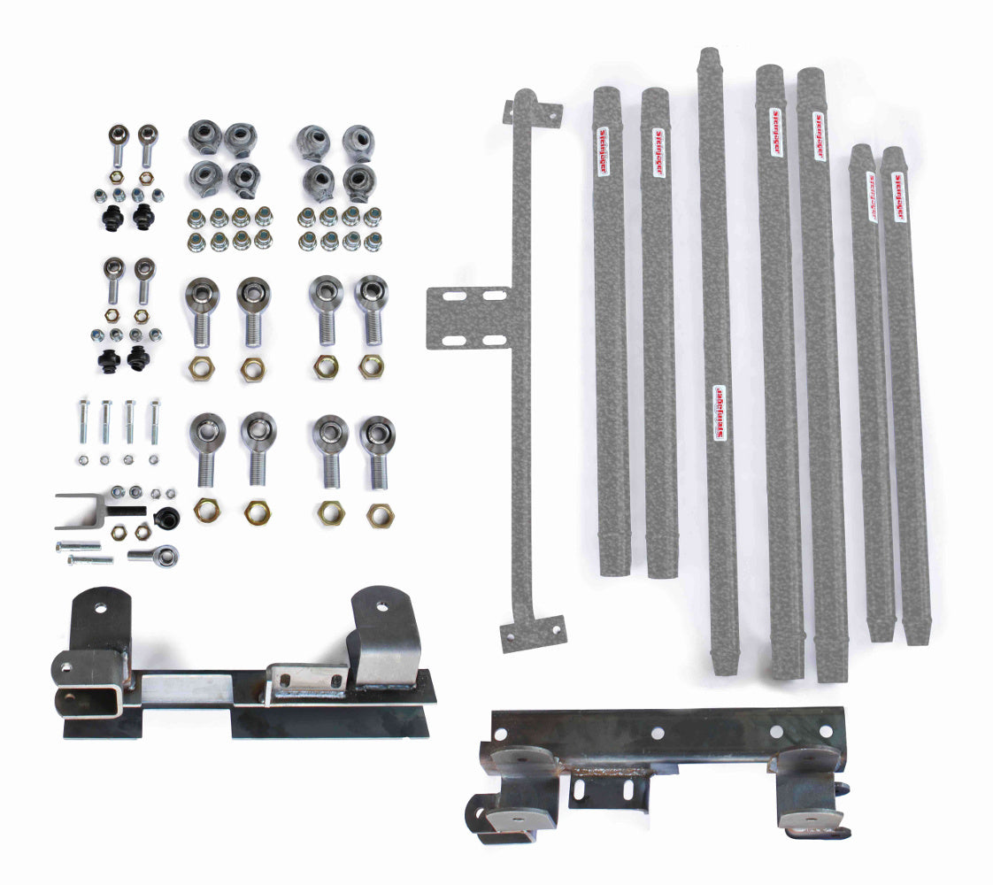 Steinjäger Suspensions Wrangler TJ 1997-2002 Long Arm Travel Kit DOM Tubing, Automatic Transmission Gray Hammertone