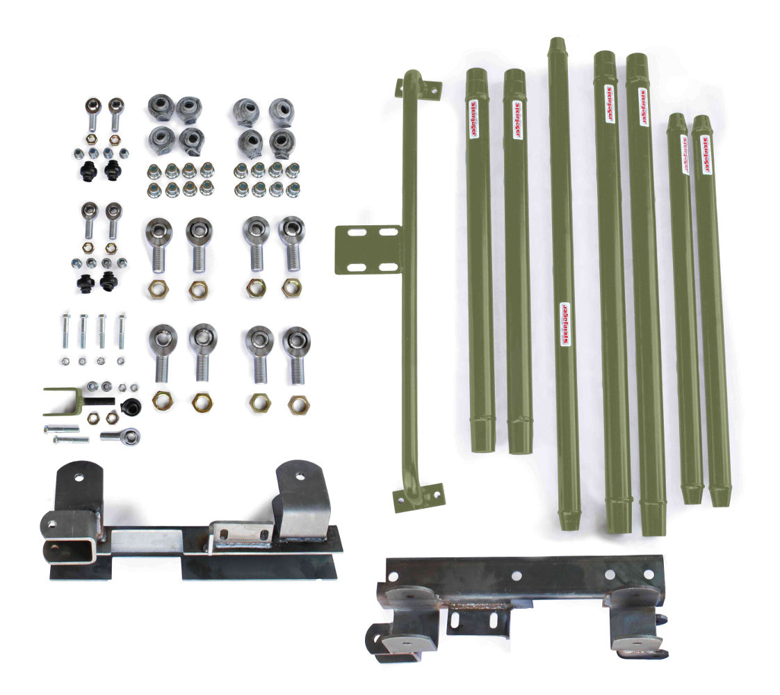 Steinjäger Suspensions Wrangler TJ 1997-2002 Long Arm Travel Kit Chrome Moly Tubing, Manual Transmission Locas Green